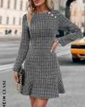 Рокля туид shein