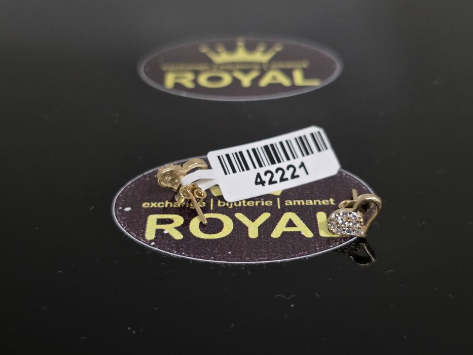 Bijuteria Royal: Cercei aur 14k/1.04 gr