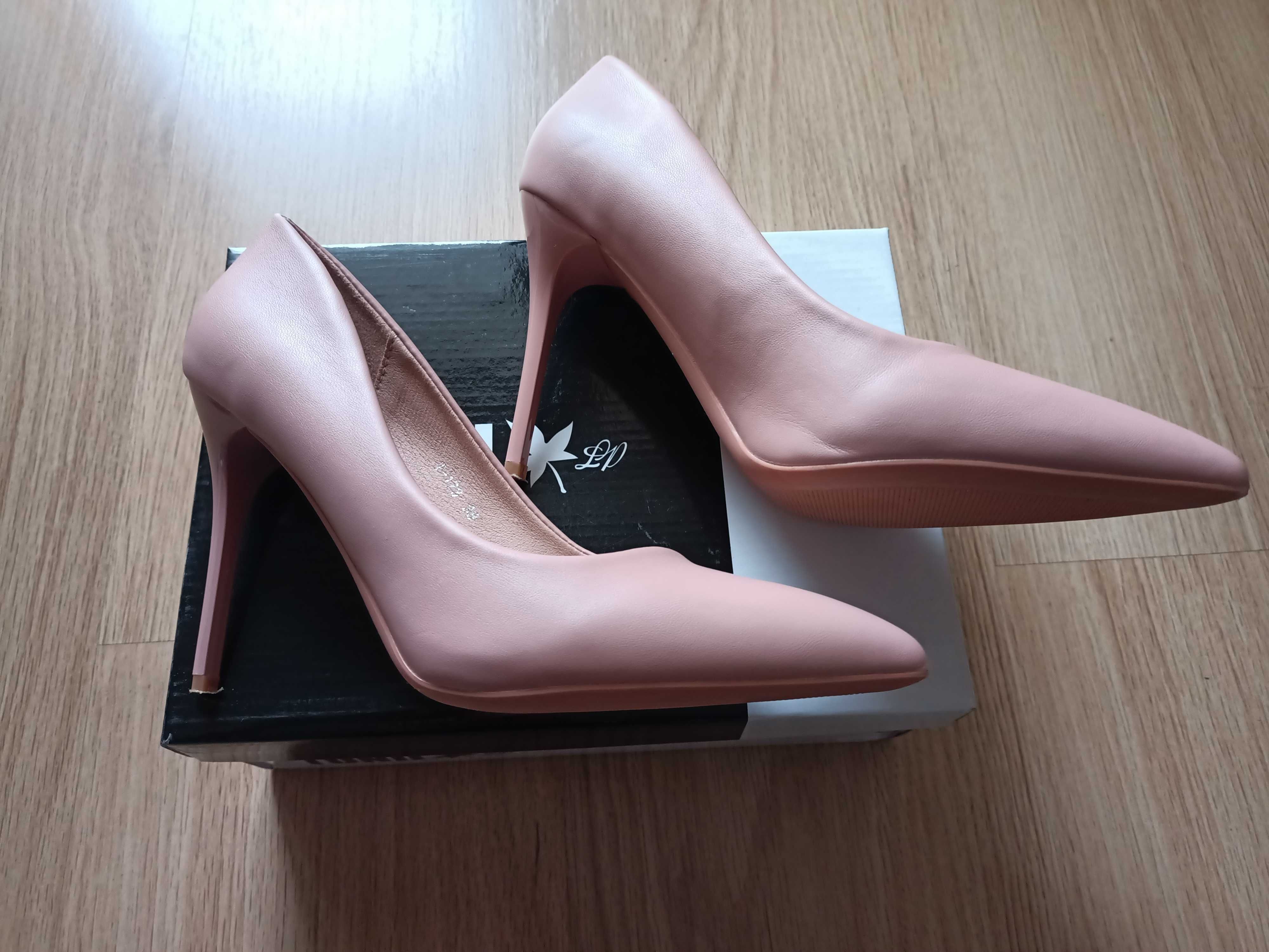 Pantofi eleganti tip Stiletto, roz pudra, 38