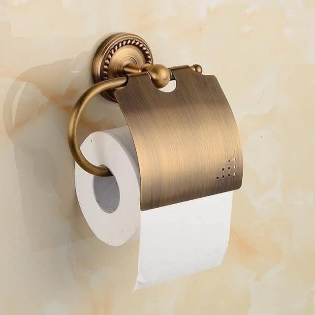 Suport hârtie igienică, aspect vintage, nou