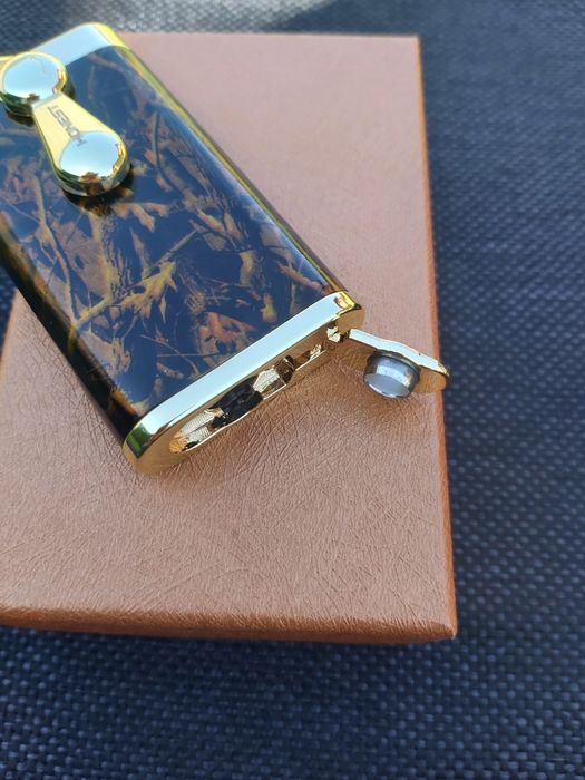 Луксозна запалка за пури с подарък резачка,два цвята