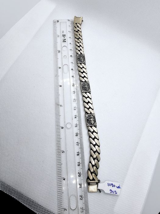 Vand bratara din argint 925 model cuban 49.22 g cod 30