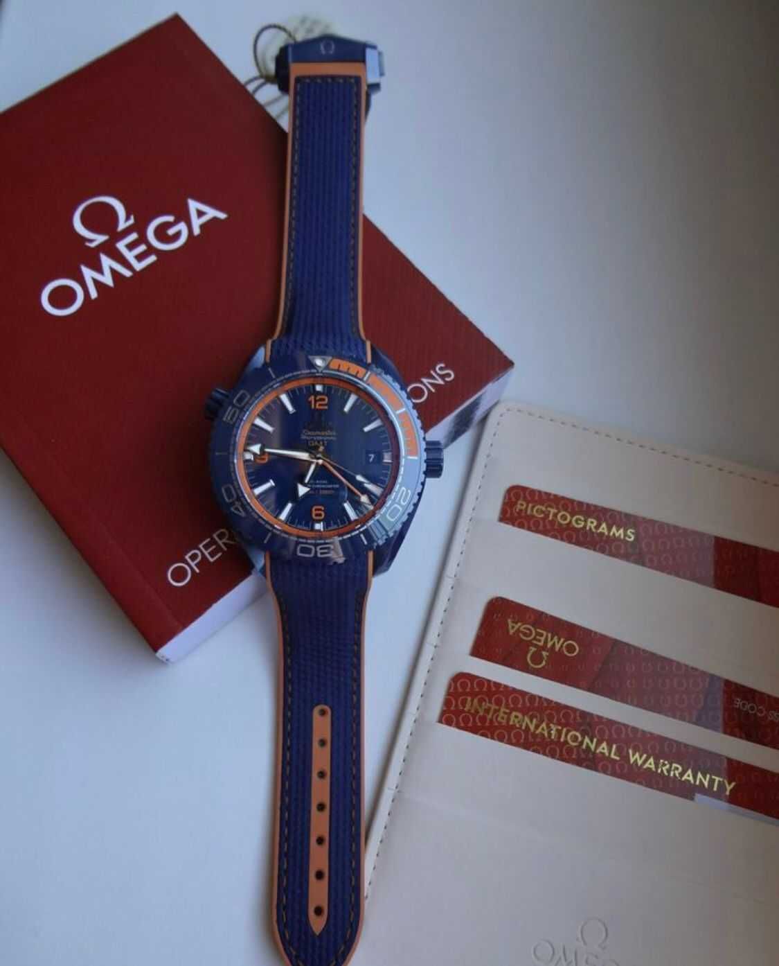 Omega Seamaster Planet Ocean Big Blue Ceramic GMT