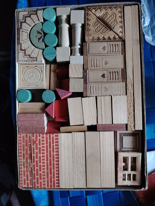 Винтидж дървен строител 1930-1940 г