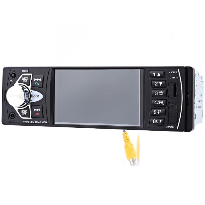 Mp5 player dvd auto 4.1, Radio, Bt, Telefon, Telecomanda Negru