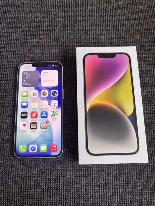 Iphone 14 128gb отключен, без точка забележка, запазен