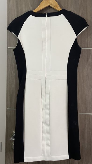 Rochie zara neagra cu alb