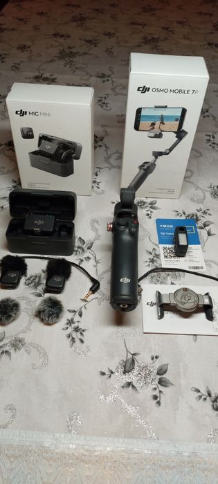 Stabilizator:Dji osmo mobil 7 Mikrafon:dji mic mini