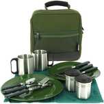 Geanta Pescuit/picnic cu vesela NGT Deluxe Cutlery Set,nou
