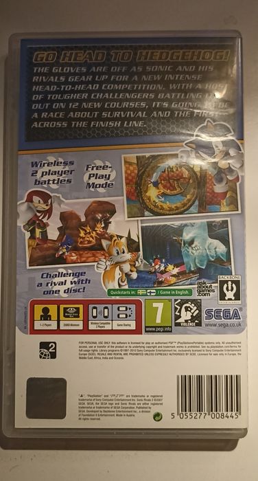 Joc Sonic Rivals 2 PSP
