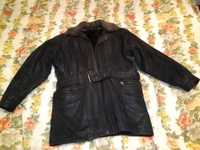 Куртка кожанная чёрная, VanDamme-фасон, 48-50размер в отл.сост.
