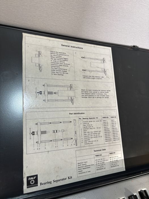 Presa rulmenti extractor skf etc facom beta bahco