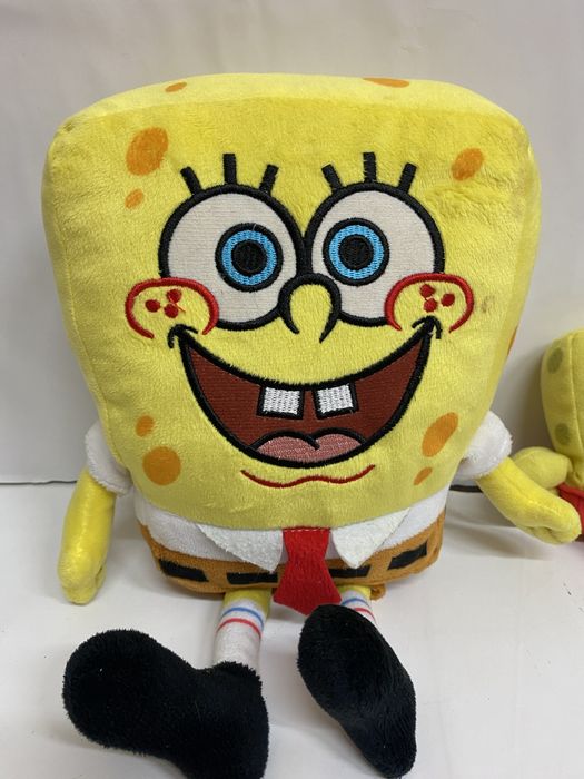 Lot 2 jucării din pluș SPONGE BOB mascote desene animate