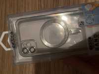 Чехол на 11 айфон с серебряными вставками