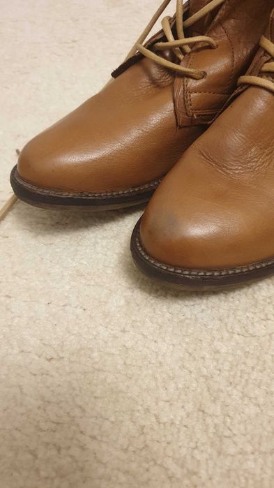 Ghete damă Ravalle Denim, piele naturală, maro , nr. 36