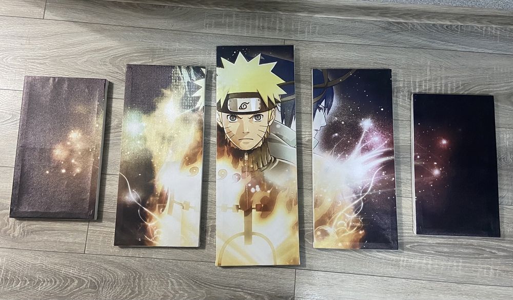 Модульная картина Naruto. Новая. Можно в подарок .