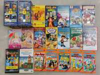 casete VHS caseta video film, desene animate, muzica anii 80s