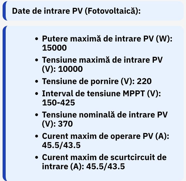 Invertor Deye SUN 10 kw on-grid,220 v