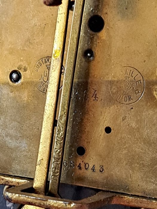 Ceas pendula de perete Gustav Becker cu 2 greutăți