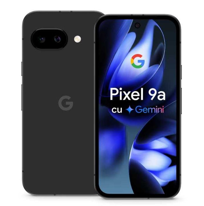 Telefon mobil Google Pixel 9a, 256GB, 8GB RAM, 5G, Obsidian, Sigilat