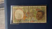 Банкнота 1000 франка страни от централна Африка, Габон