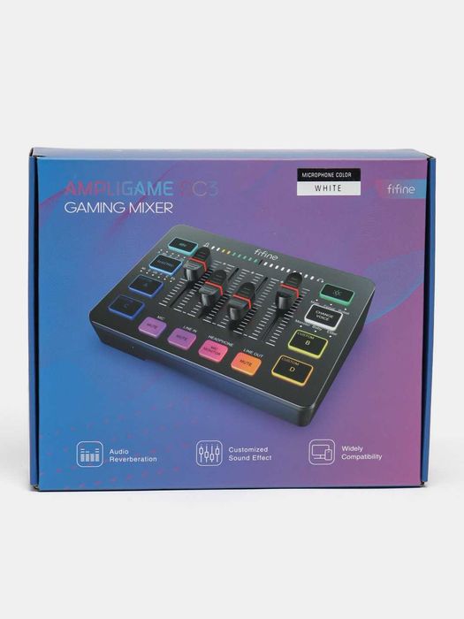 Звуковая карта для стримеров и блогеров fifine CS3