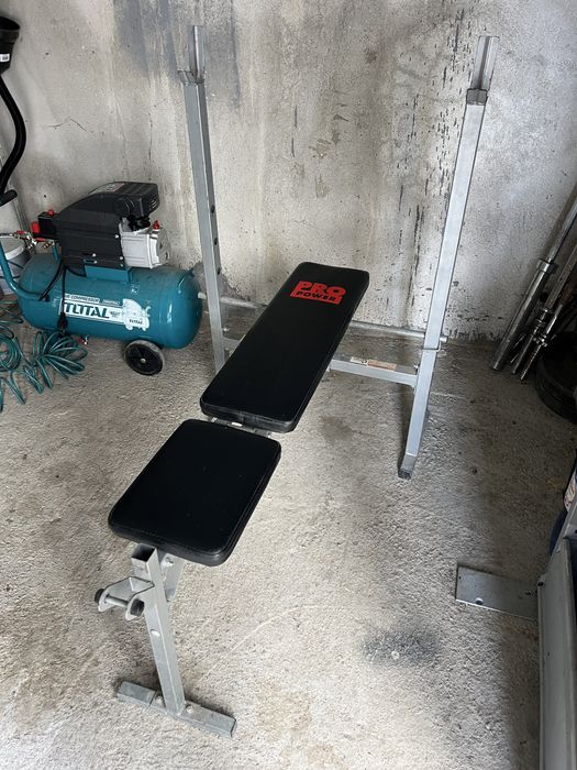 Регулируема лежанка и фитнес тежести