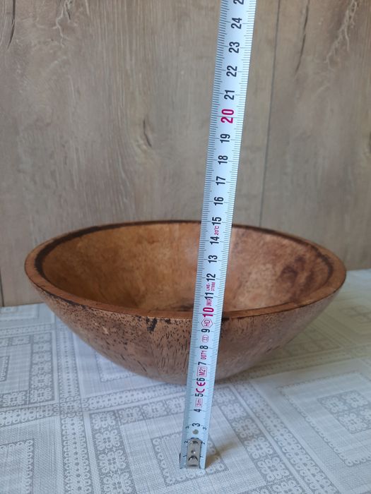 Bol si spatulă confecționae din lemn