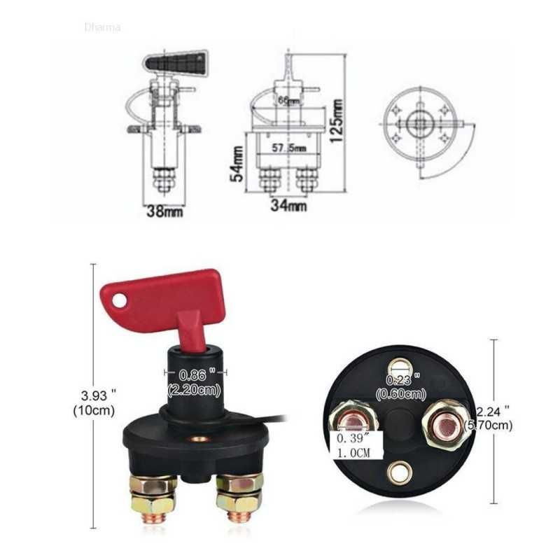 Intrerupator General 12V 24V Intrerupator Panou Contact General