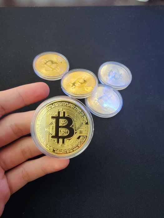 Monede Bitcoin BTC (criptomonede colecție)