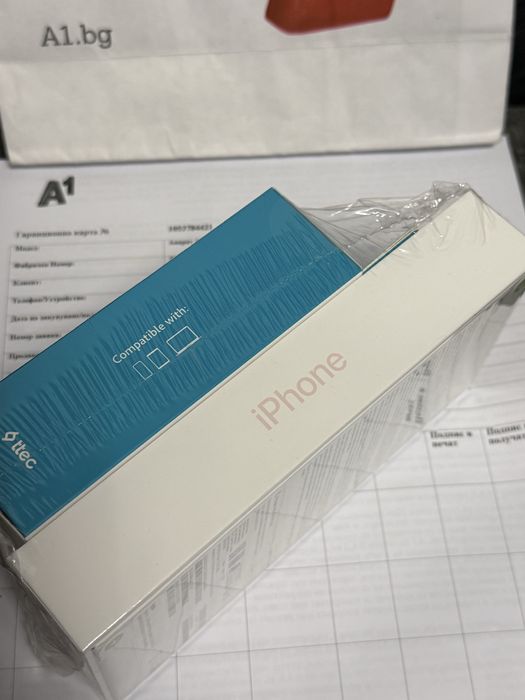 ЗАПЕЧАТАН 128GB iPhone 15 5G ttec A1 Гаранция 2027 Pink / РОЗОВ