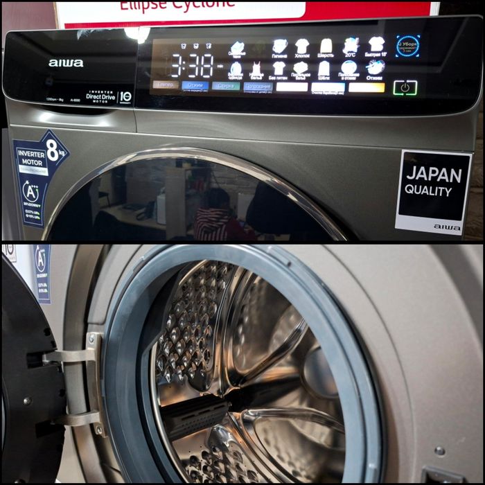 кир мошина Aiwa 8кг-6кг автомат,инвертор DD матор