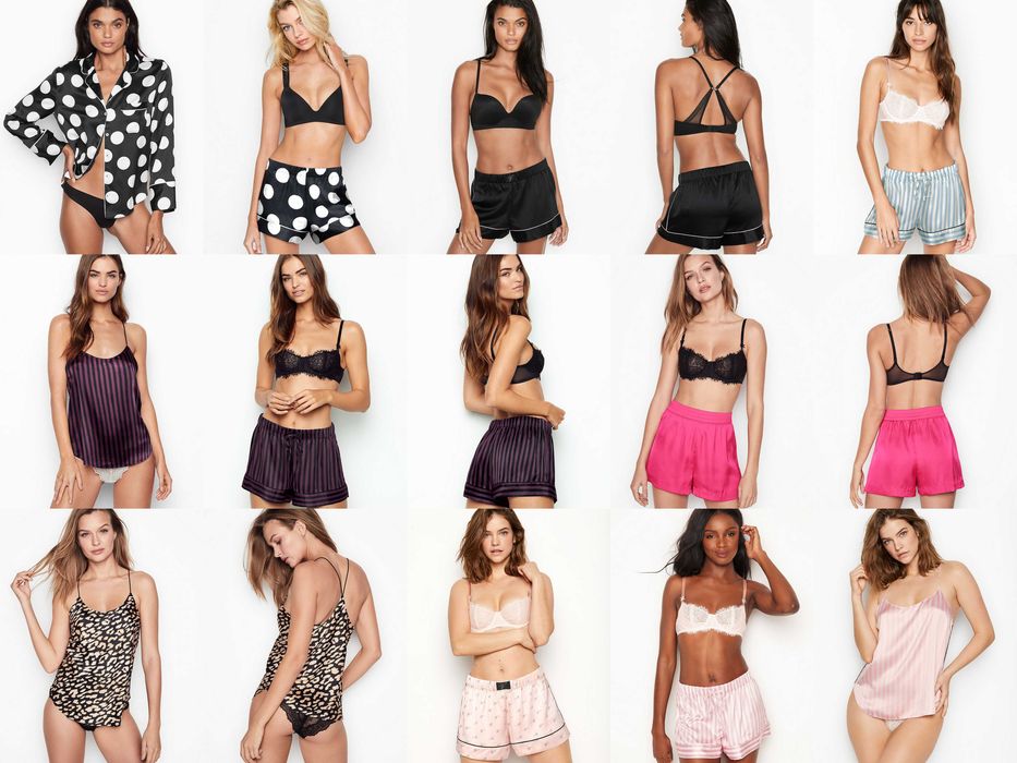 NOU! Pijamale bumbac / satinate, lenjerie de noapte Victoria's Secret