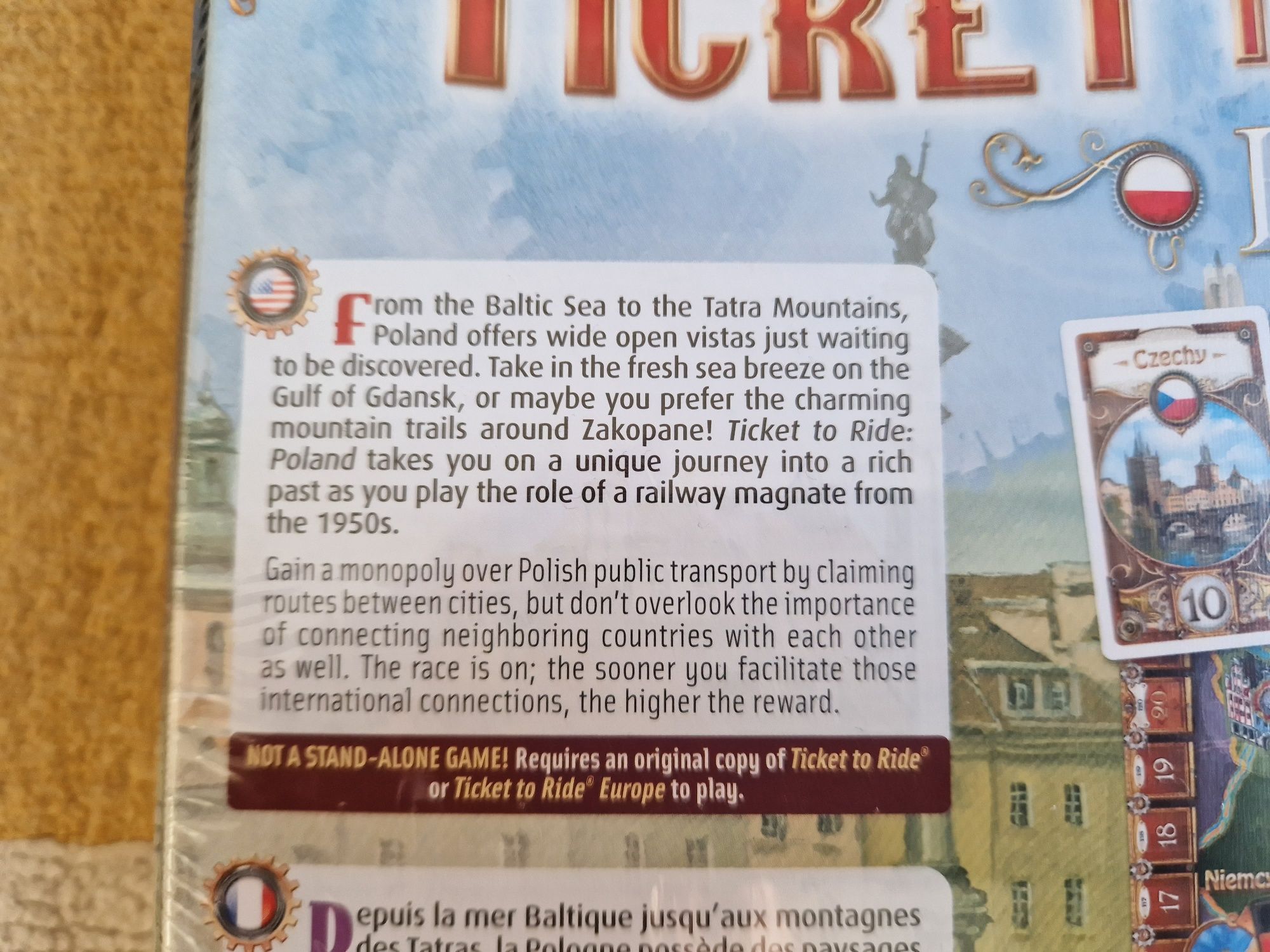 Настолна игра Ticket to ride - Poland (разширение)