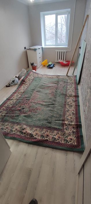 Ковер большой, зеленый, турецкий