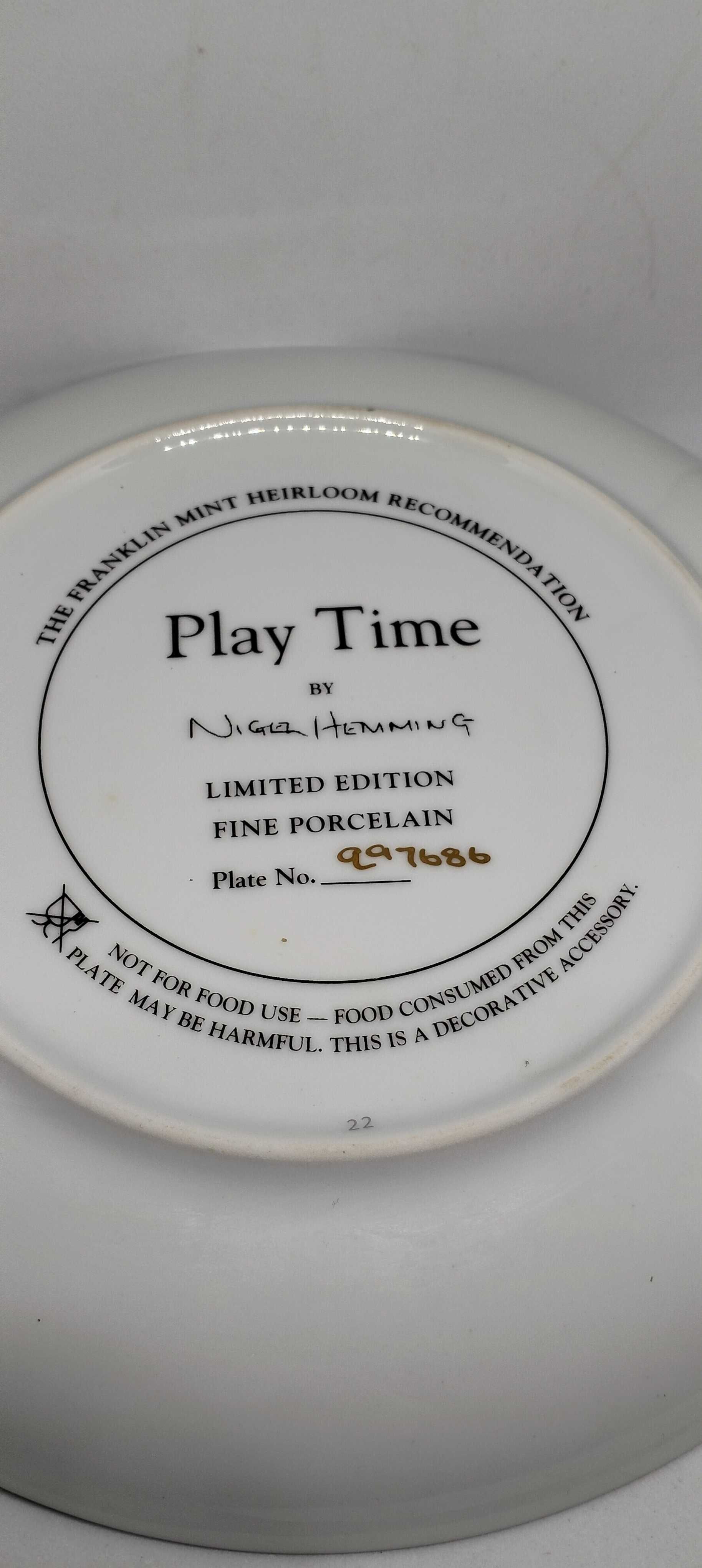Колекционерска Порцеланова чиния,,The Franklin Mint Heirloom "Англия