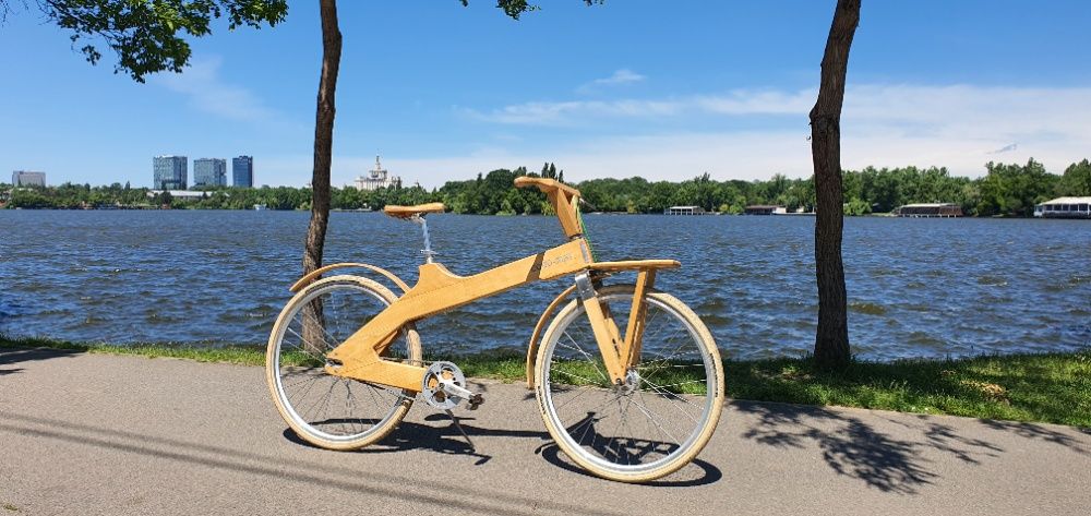 Bicicleta din lemn Coco-Mat Odysseus schimbator automat stare perfecta