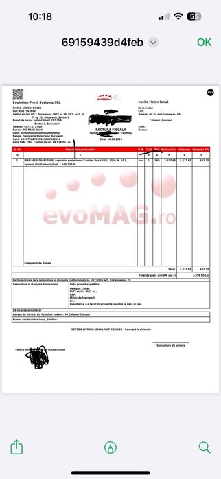 Aspirator cu spalare prin injectie extractie PROFESIONAL Puzzi 10/1