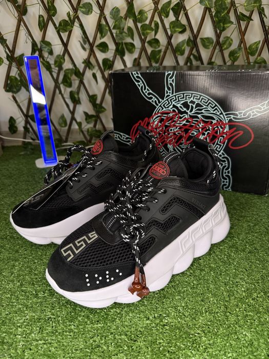Adidasi Versace Chain Reaction Black-Red