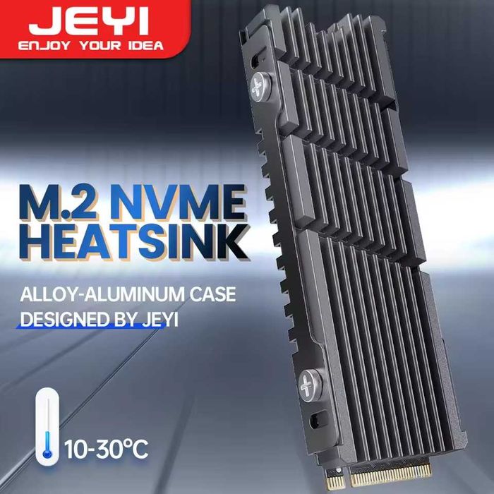 Heatsink SSD M.2 JEYI Cooler Pasiv Radiator Aluminiu