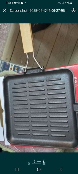 Grill fontă/ tigaie grill 28 x 28