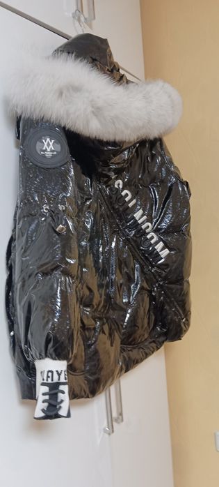 Уникално,яке,яка естествен косъм от лисица с 3D ефект