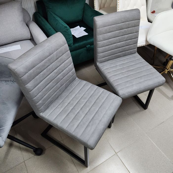 SS30! NOU Set 2 scaune gri închis