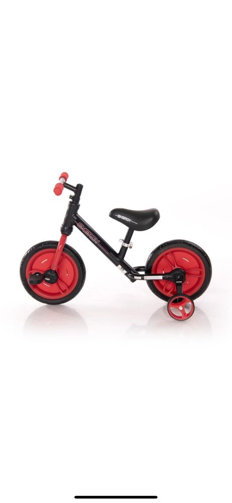Детски велосипед 2 in 1 - Energy, black & red