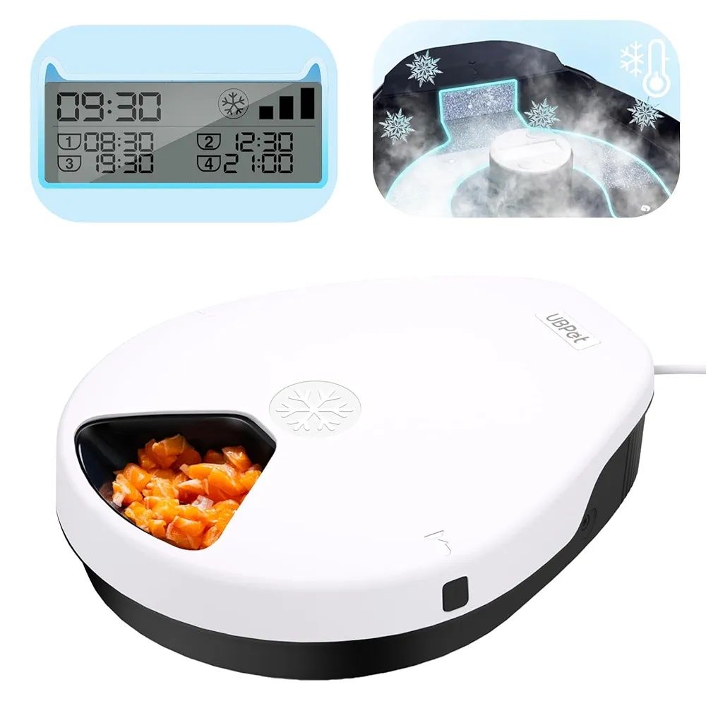 Нова Ubpet Smart Feeder F10–автоматична хранилка с охлаждане и таймер