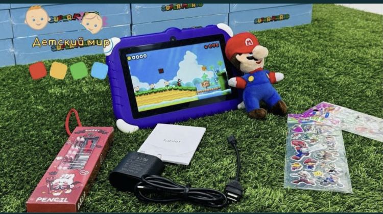 Planshet Super Mario детский планшет bolalar plansheti 4/128 gb 7 dyum