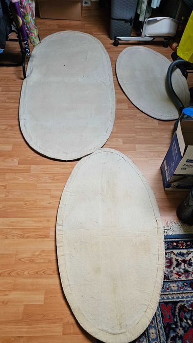 covoare mochete gri diferite dimensiuni la set