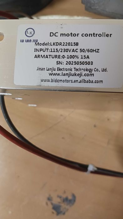 Двигател DC 220 волта и платка за управление. За струг,фреза и др.