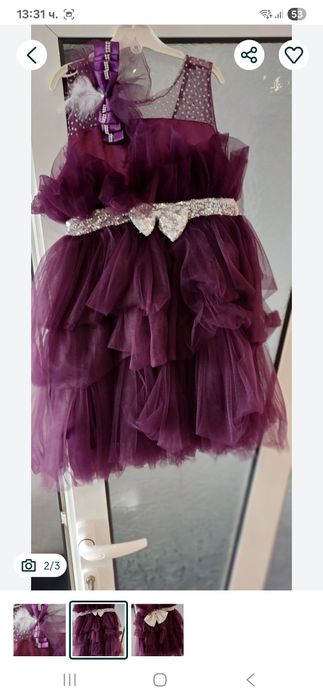 Официална детска рокля