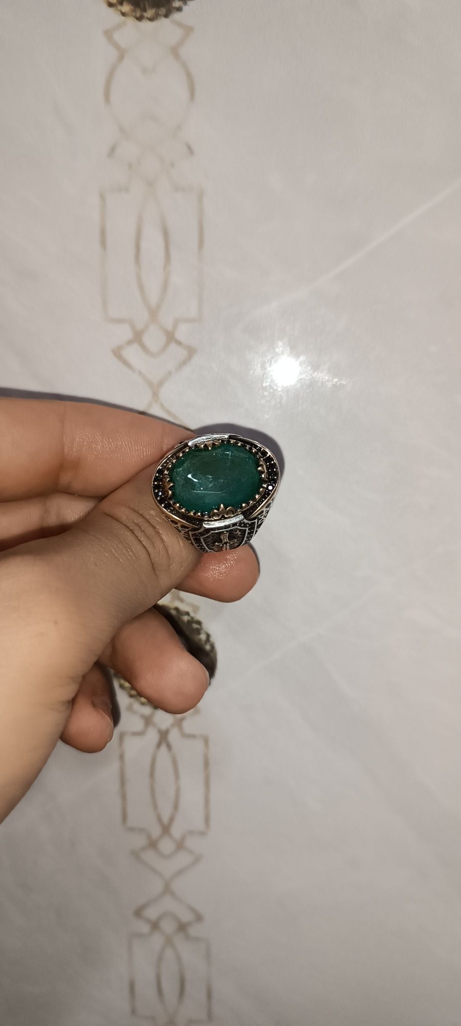 Серебро кольцо 925  boss_silver_925 бренд ишлаб чикарилган